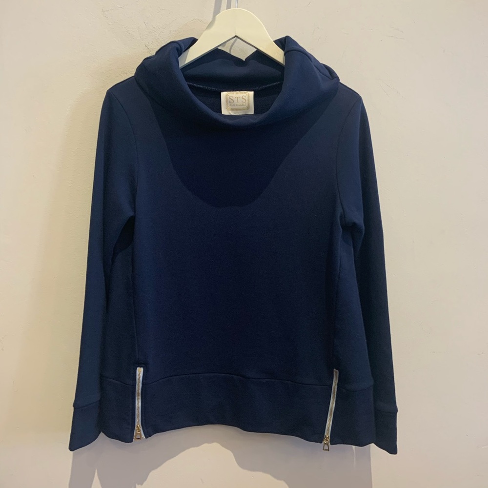 L/S French terry cowelneck